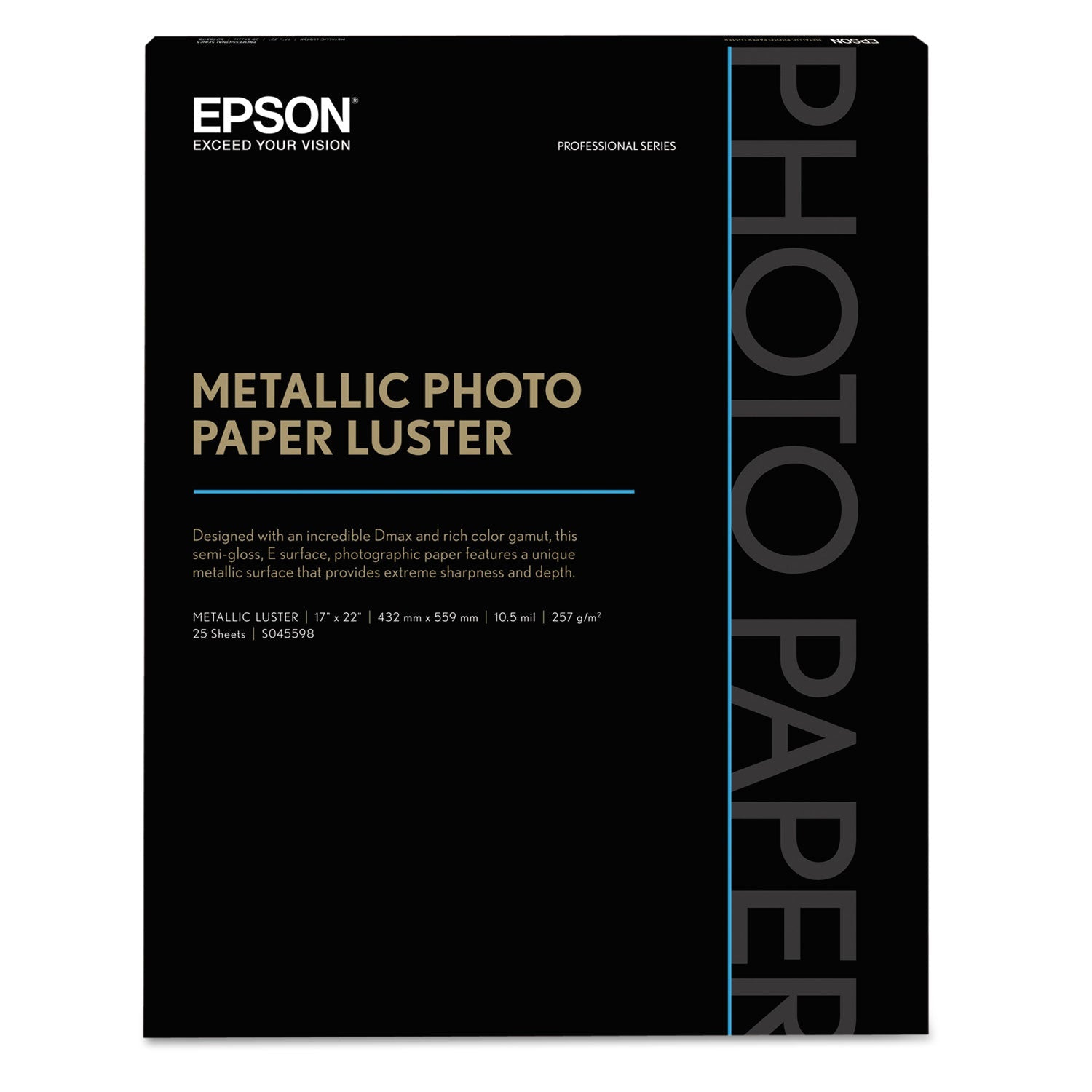 professional-media-metallic-gloss-photo-paper-10-5-mil-17-x-22-white-25-pack-epss045591_1